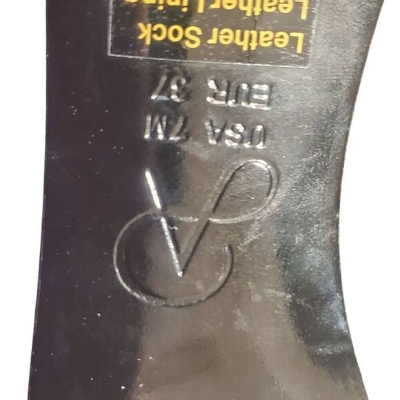 Adrianna Papell Women's Embellished Black Velvet Platform Leather Sole Heel Stil - Picture 7 of 10